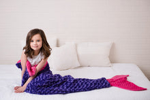 Load image into Gallery viewer, MERMAID TAIL BLANKETS - LUXE MINKY