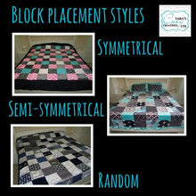Load image into Gallery viewer, PATCHWORK / STRIP STYLE MINKY BLANKET - Baby to Twin Size - Choose Your Fabrics