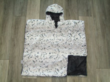 Load image into Gallery viewer, PONCHO - RECTANGULAR STYLE - MINKY  - Choose Your Fabrics