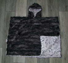 Load image into Gallery viewer, PONCHO - RECTANGULAR STYLE - MINKY  - Choose Your Fabrics