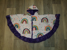 Load image into Gallery viewer, PONCHO - CIRCULAR STYLE - MINKY - Choose Your Fabrics