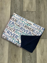 Load image into Gallery viewer, Custom Name Blanket - Crib Size - 3-4 Week turn around