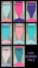Load image into Gallery viewer, MERMAID TAIL BLANKETS - LUXE MINKY