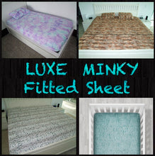 Load image into Gallery viewer, Minky Luxe Fitted Sheets and Pillowcases- FREE SHIPPING
