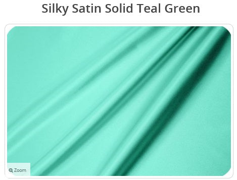 Teal satin fashion