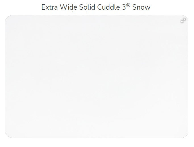 SALE- 40% OFF - 24x80 Snow Extra Wide Cuddle