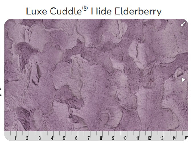 Luxe Cuddle Hide Elderberry- Shannon Fabrics