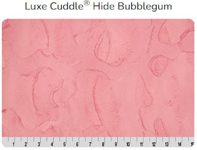 SALE- 30% OFF  ~17x60  Bubble gum Hide Luxe -
