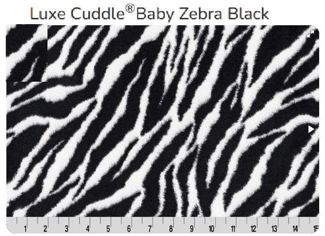 Luxe Cuddle Baby Zebra- Shannon Fabrics