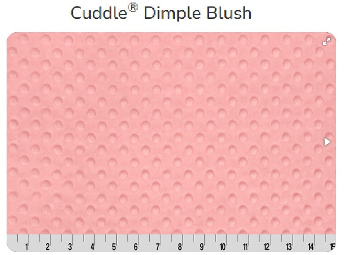 SALE- 50% OFF Blush Dimple Cuddle Minky  ~16