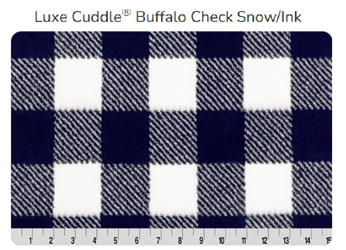 SALE 40% OFF ~16x74 Navy Snow Buffalo Plaid LUXE