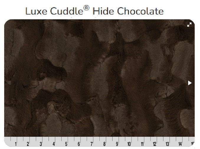 Luxe Cuddle Hide Chocolate- Shannon Fabrics