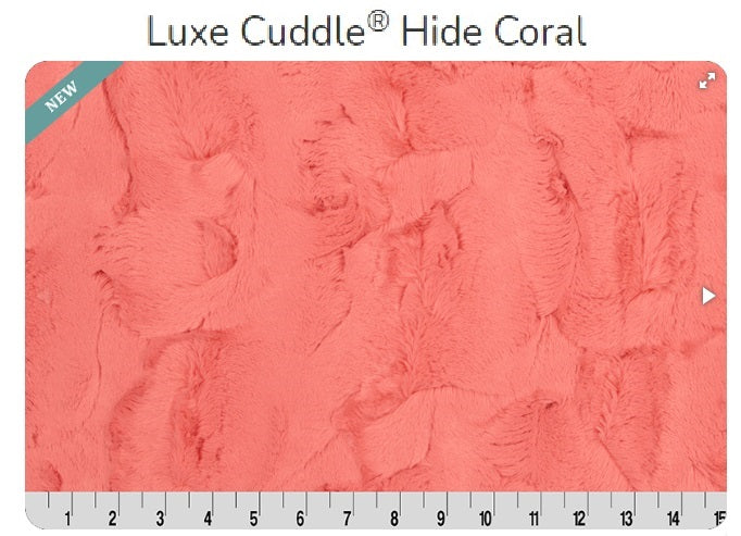 Luxe Cuddle Hide Coral- Shannon Fabrics