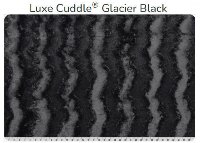 Glacier Black LUXE Minky - Shannon Minky - Cuddle Minky