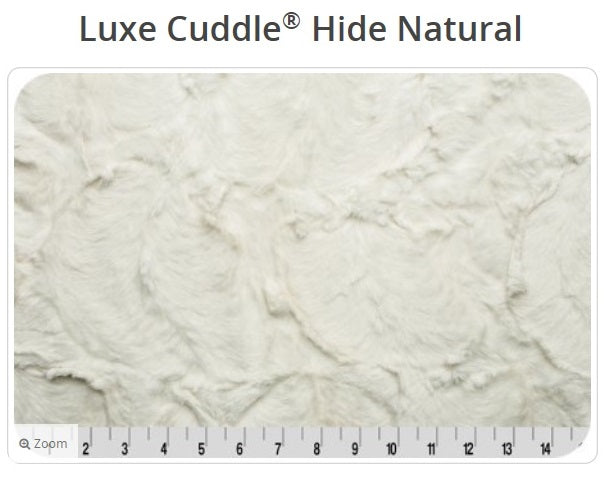 Luxe Cuddle Hide Natural- Shannon Fabrics