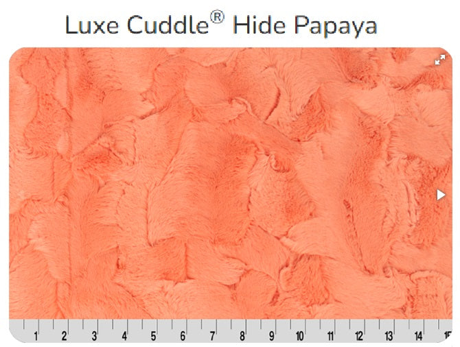 Luxe Cuddle Hide Papaya