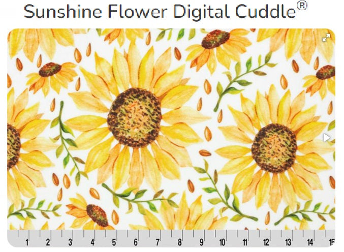 Sunshine Flower Digital Cuddle - Shannon Fabrics