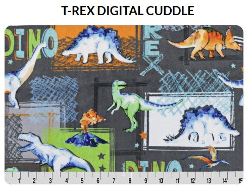 T Rex Digital Cuddle - Shannon Fabrics (Copy)