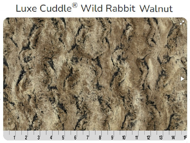Wild Rabbit Walnut LUXE Minky - Shannon Minky - Cuddle Minky