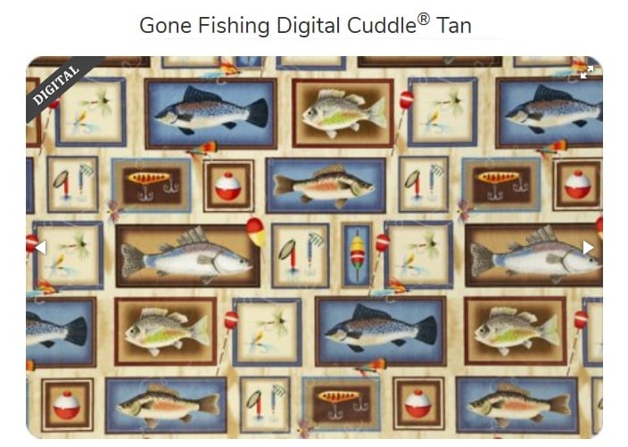 Gone Fishing DIGITAL Cuddle Tan - Shannon Fabrics