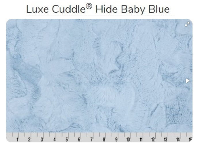 Luxe Cuddle Hide Baby Blue - Shannon Fabrics