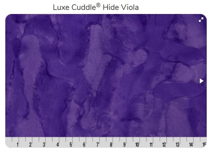 Luxe Cuddle Hide Viola - Shannon Fabrics