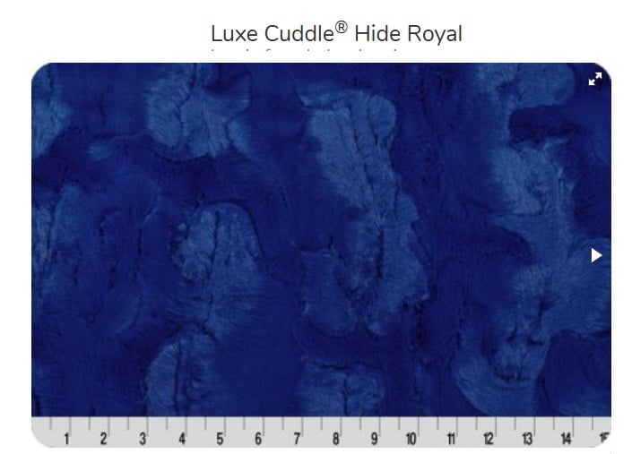Luxe Cuddle Hide Royal- Shannon Fabrics