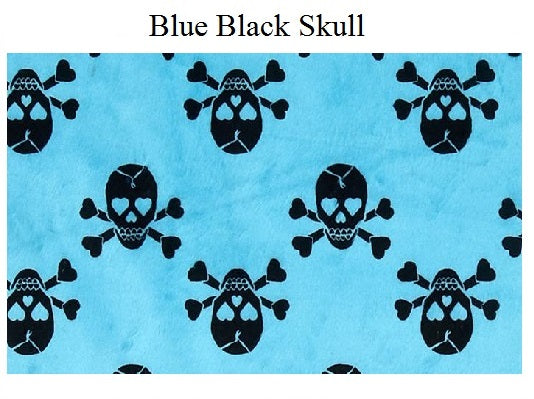 SALE 50% OFF - Turquoise Skulls- 1 yard 36 by 60