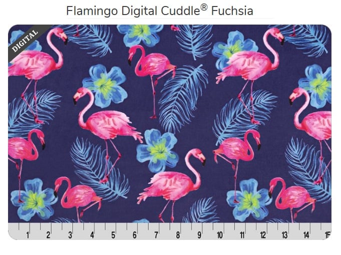 Flamingo DIGITAL Cuddle Fuchsia - Shannon Fabrics