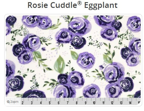 Rosie Cuddle Eggplant - Shannon Fabrics