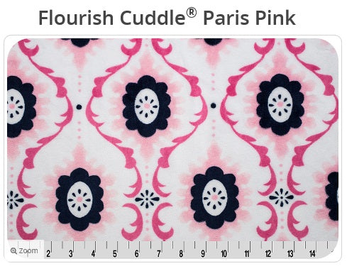 Flourish Cuddle Paris Pink Shannon Fabrics