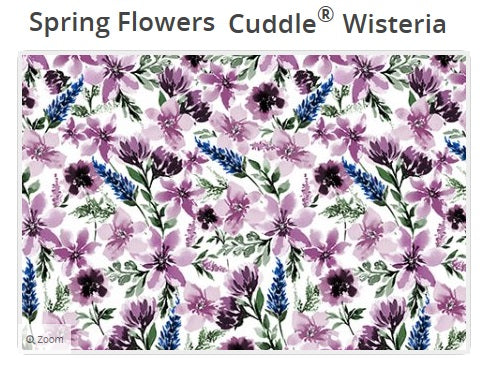 Spring Flowers DIGITAL Wisteria - Shannon Fabrics
