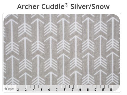 Archer Cuddle Silver / Snow- Shannon Fabrics