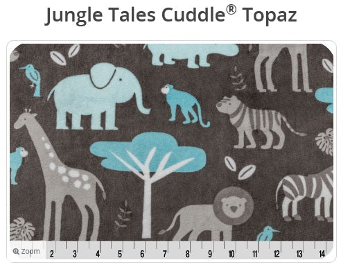 Jungle Tales Cuddle Topaz - Shannon Fabrics