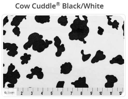 Cow Cuddle Black / White - Shannon Fabrics