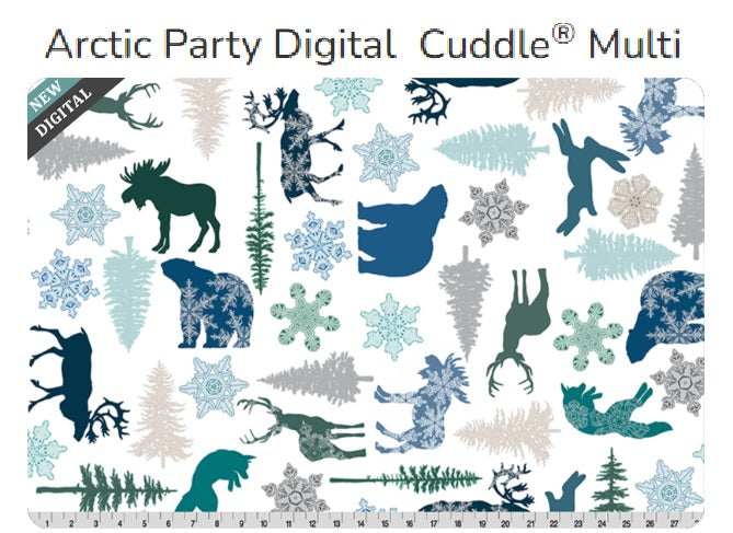 Arctic DIGITAL Cuddle Multi- Shannon Fabrics