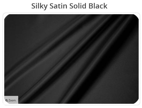 Black Silky Satin Solid