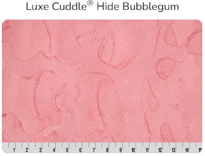 Luxe Cuddle Hide Bubblegum- Shannon Fabrics
