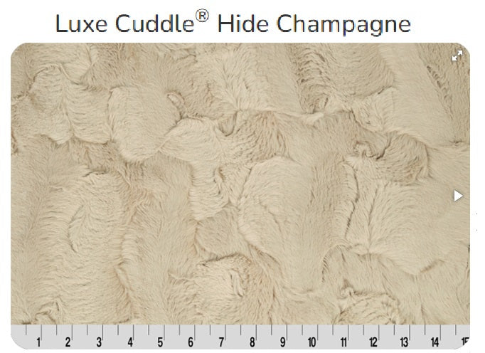Luxe Cuddle Hide Champagne- Shannon Fabrics