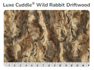 Wild Rabbit Driftwood LUXE Minky - Shannon Minky - Cuddle Minky