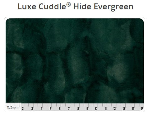 Luxe Cuddle Hide Evergreen - Shannon Fabrics