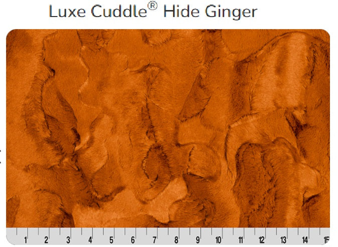 Luxe Cuddle Hide Ginger- Shannon Fabrics