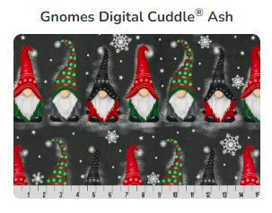 Gnomes Ash DIGITAL Cuddle Multi - Shannon Fabrics