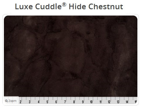 Luxe Cuddle Hide Chestnut - Shannon Fabrics