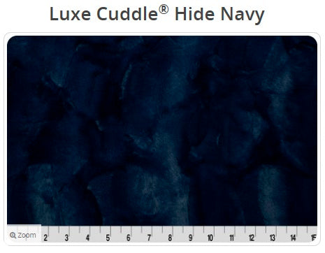 Luxe Cuddle Hide Navy - Shannon Fabrics