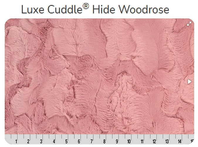 Luxe Cuddle Hide Woodrose- Shannon Fabrics