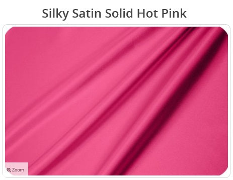 Hot Pink Silky Satin Solid