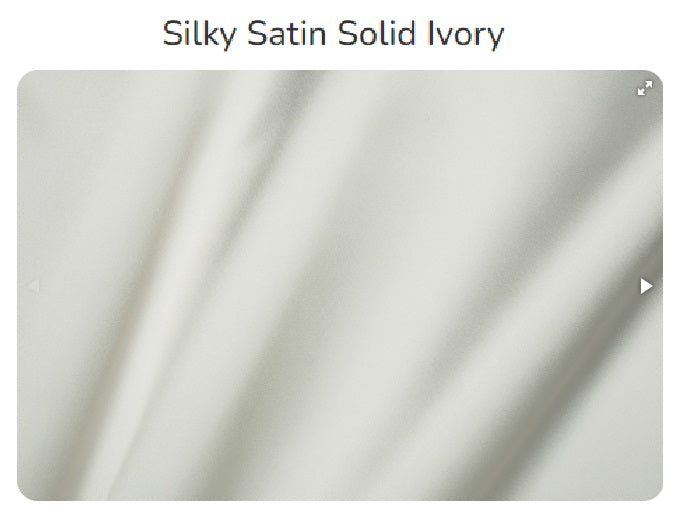 Ivory Silky Satin Solid