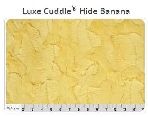 Luxe Cuddle Hide Banana - Shannon Fabrics