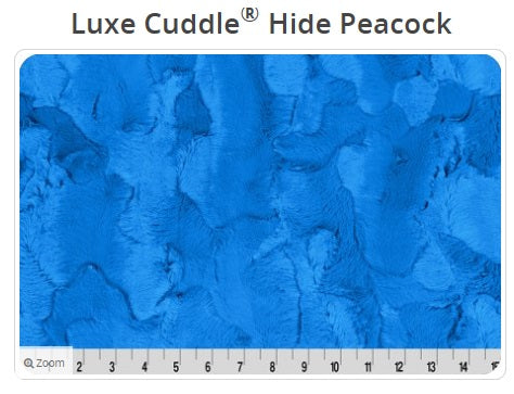 Luxe Cuddle Hide Peacock - Shannon Fabrics